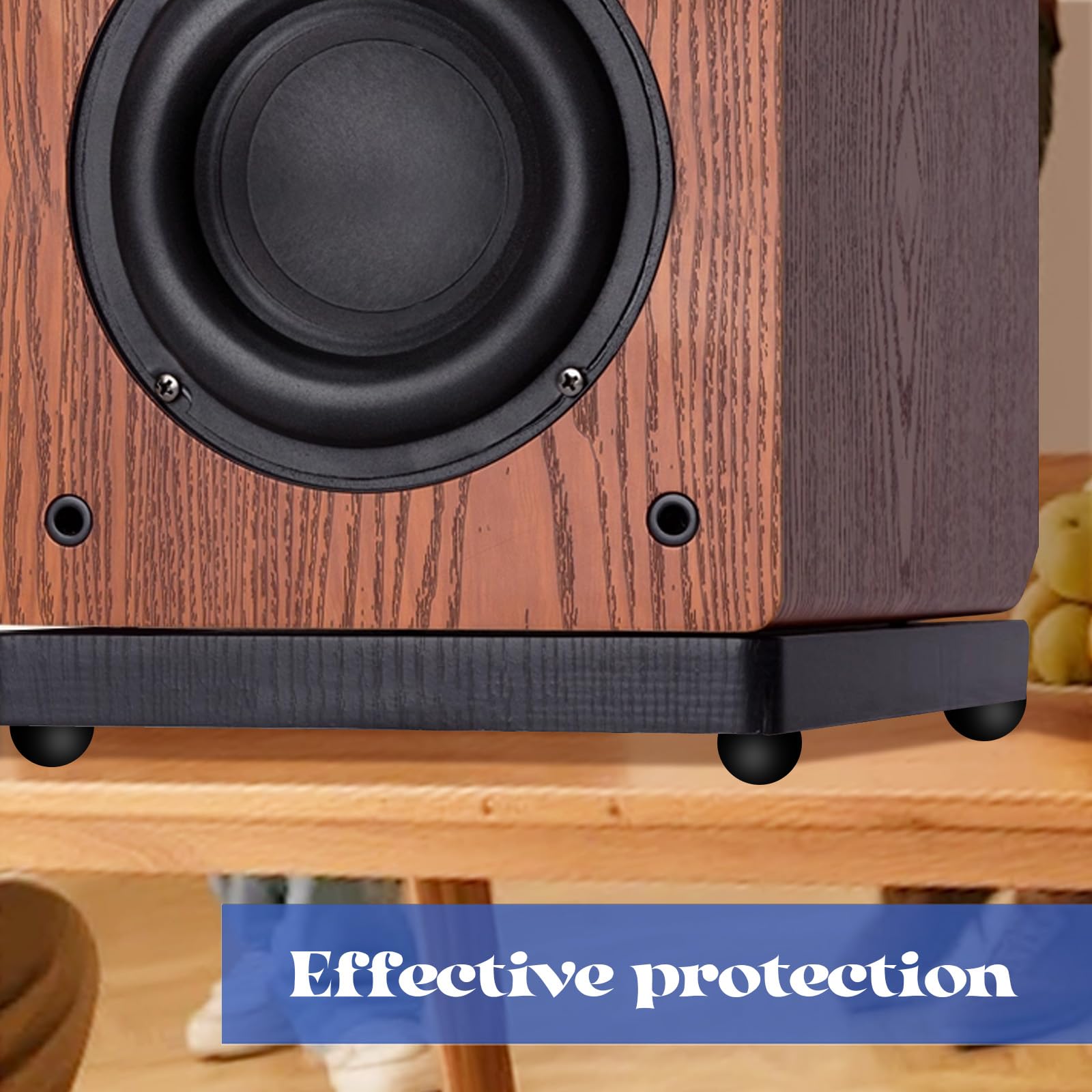 40 Stuks Rubberen Luidsprekerpoten – Zwarte Halfbol – 19x10 Mm – Zelfklevend – Trillingsdempend Voor Hifi En Subwoofer