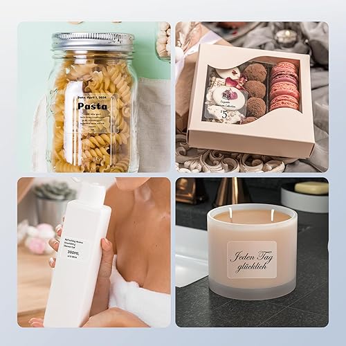 Miniatura 4 de NIIMBOT Cinta de etiquetas B1 B21 Cinta de etiquetado transparente de 1.57 pulgadas x 1.18 pulgadas (1.575 x 1.181 in) Etiquetas de papel de