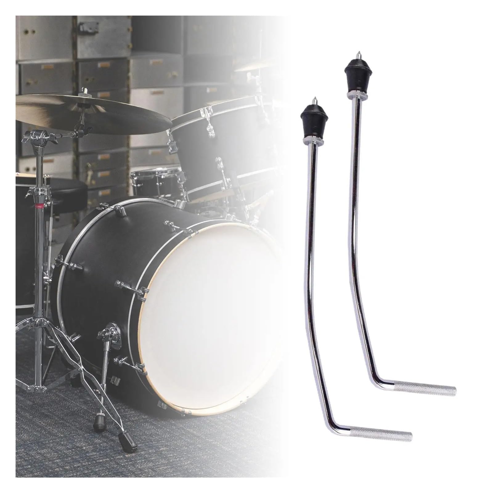 2 Stück Trommelbeine Universal For Bass Floor Tom