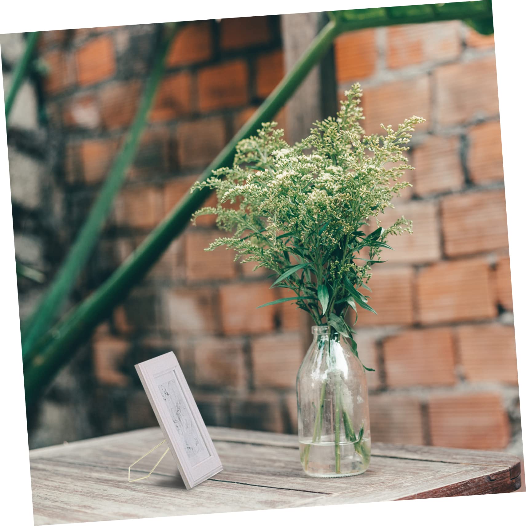 ARTIBETTER 8pcs Imitation Gold Photo Frame Bracket for Tabletop Display Easy to Install Picture Holder Stand for Studio Use Lightweight Photo Frame Support Tool