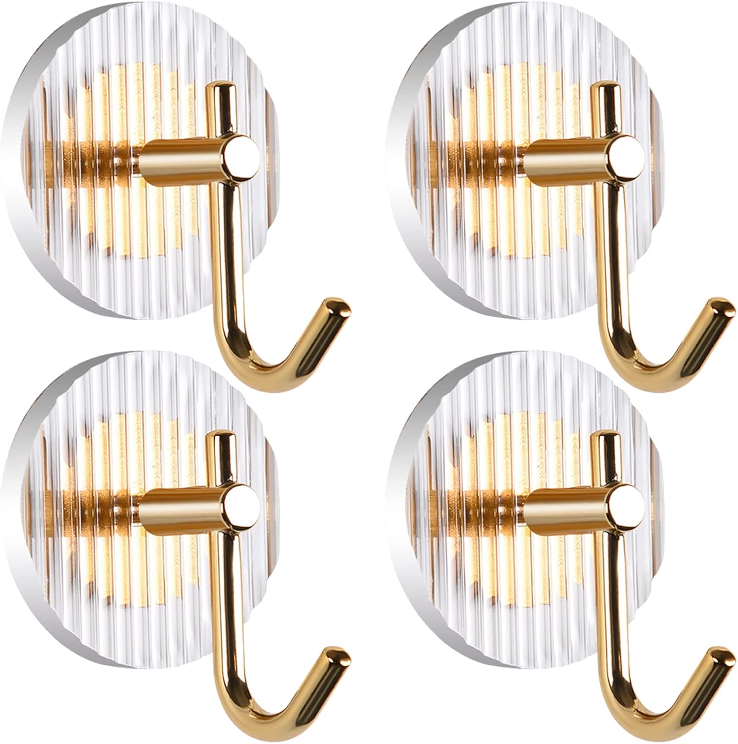Besser Acrylic Gold Wall Hooks,Acrylic Wall Mounted Hooks,Gold Acrylic