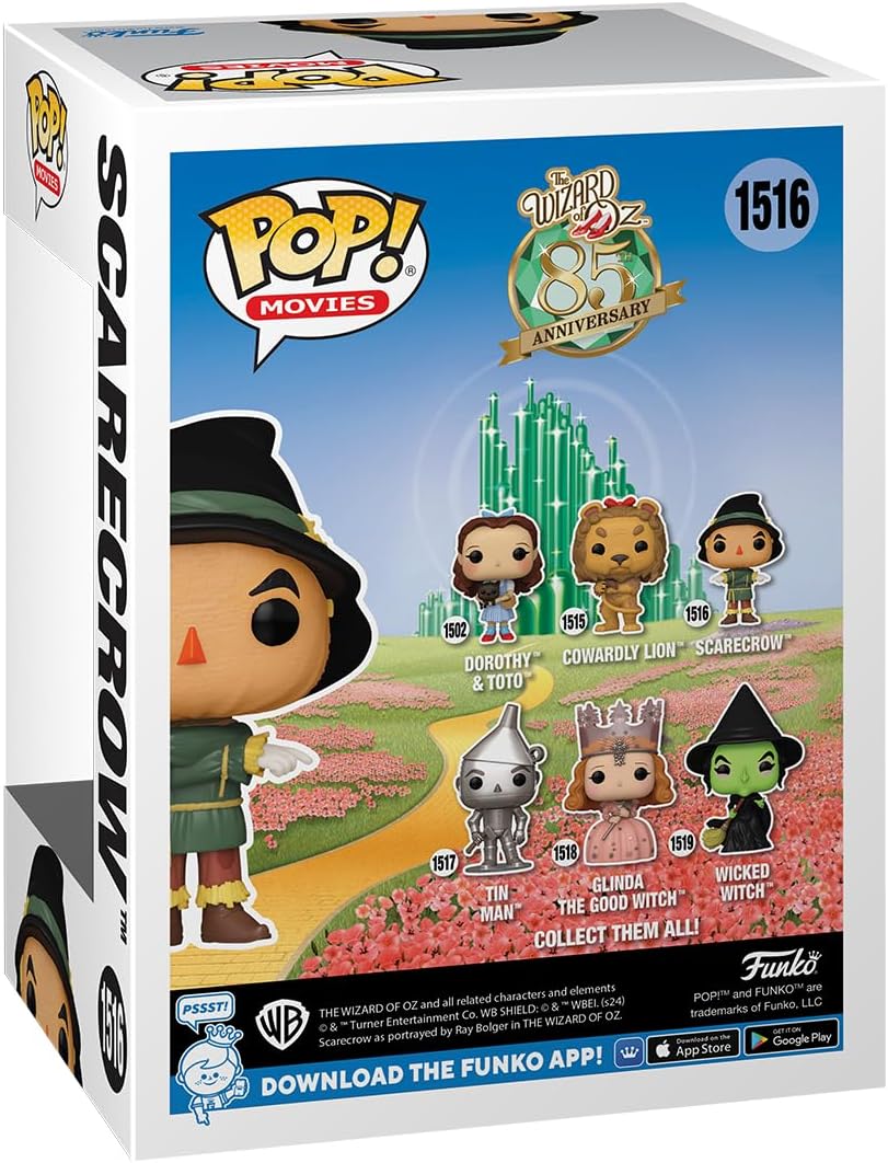 Funko POP! Movies: The Wizard of Oz - The Scarecrow - Collectable Vinyl Figure - Gift Idea - Official Merchandise - for Kids & Adults - Movies Fans - Model Figure for Collectors and Display