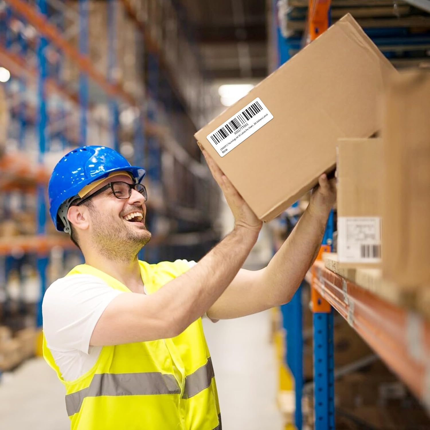 500 Sheets 15000 Labels 30-up 1" x 2-5/8" Shipping Address Labels, FBA Barcode Label for Laser & Inkjet Printers, 30 per Page Self Adhesive Return Sticker - Image 5