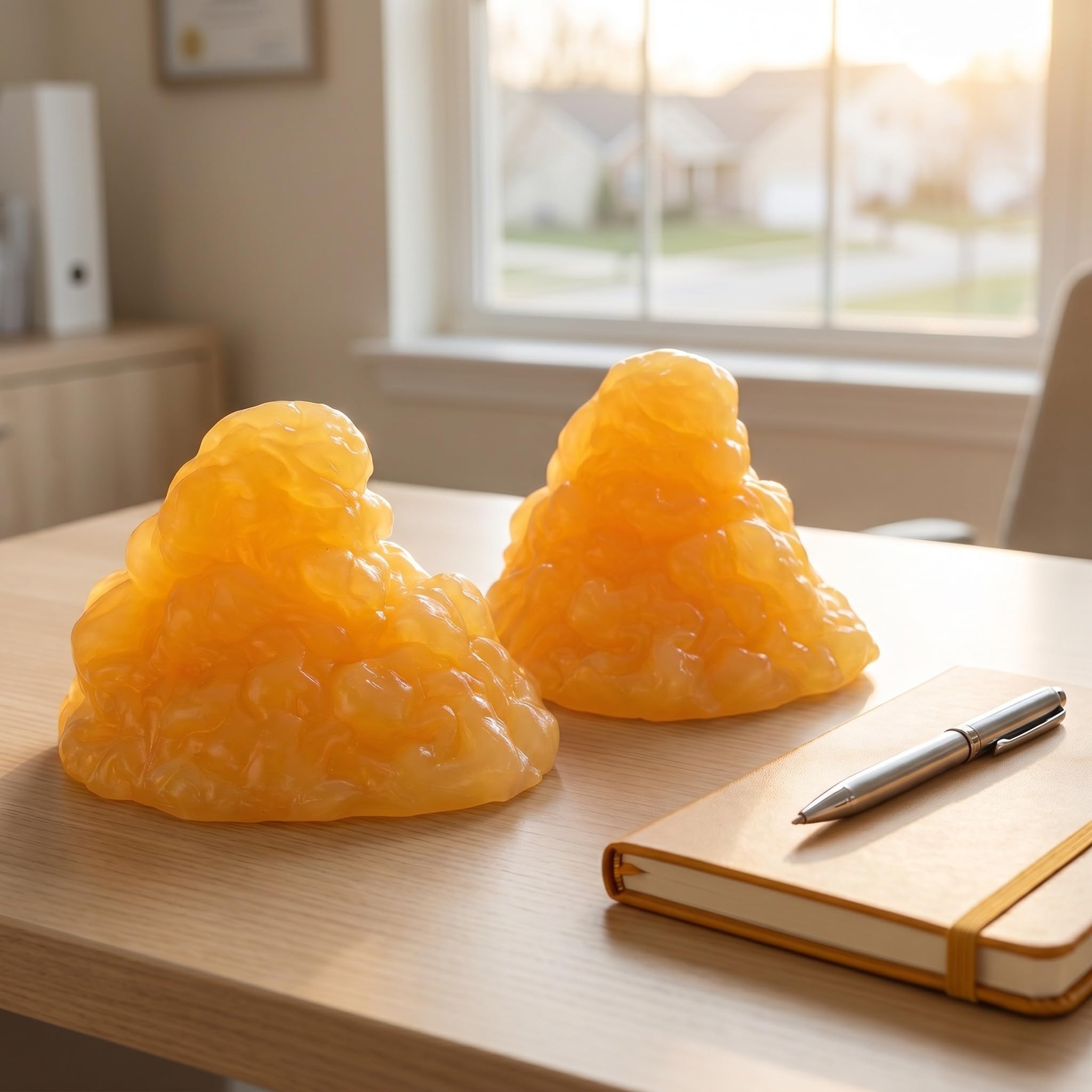 2 Piezas Figura de Tejido Graso Humano Tpe Amarillo para Anatomía