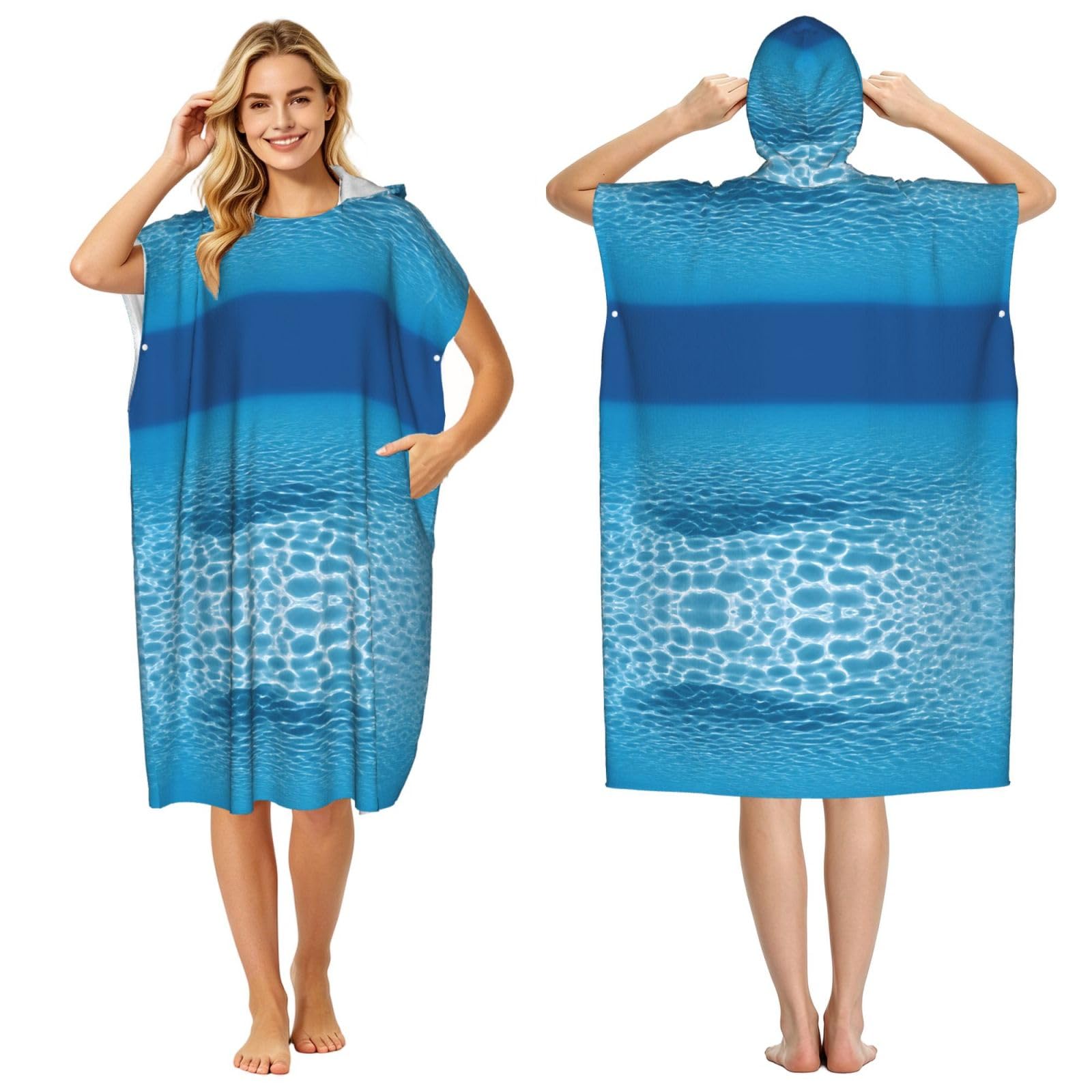 Poncho léger microfibre à séchage rapide pour le surf d'été