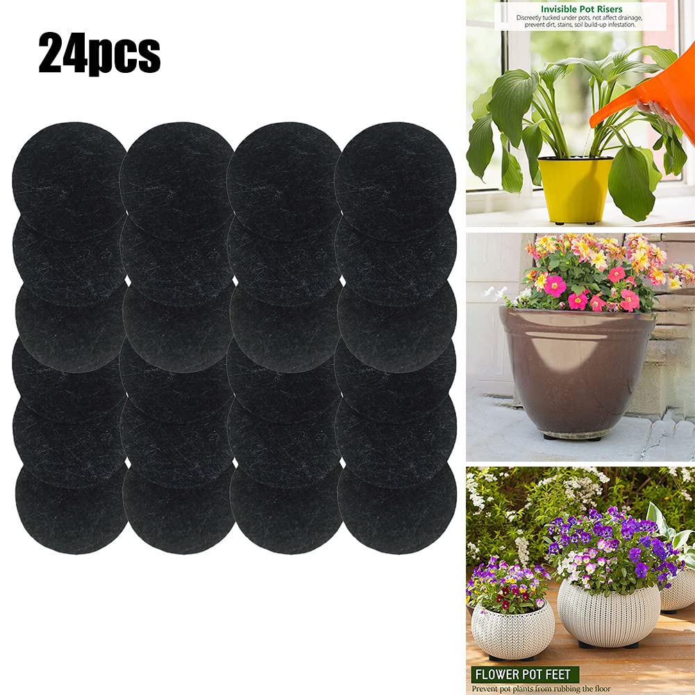 DUZFOREI Blumentopf-Füße, 24 Stück – Dreieckiges Design, Aus PP-Material | Erhöht Töpfe, Verbessert Luftzirkulation | Für Innen & Außen