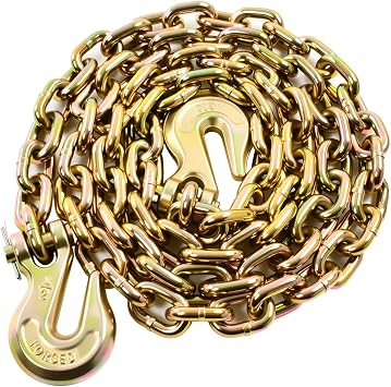 1/2 Inch x 10 Feet Transport Binder Chain G80 Safey Tow Chain