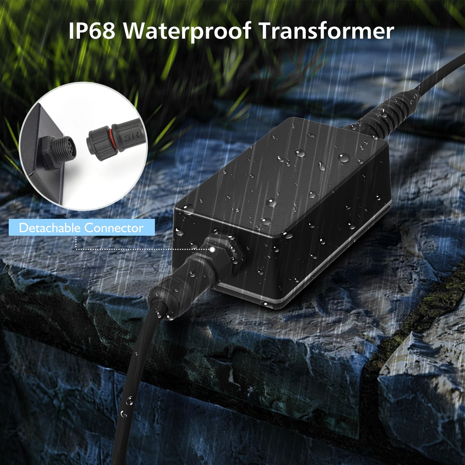 LyLmLe Teichbeleuchtung LED Unterwasser mit APP-Kontrolle 6W RGB IP68 Wasserdicht