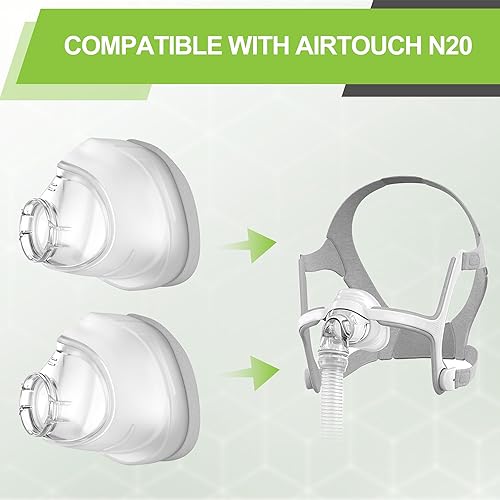 Miniatura 10 de Cojines de repuesto para N20 pequeños, suministros de cojín nasal de espuma viscoelástica N20, sellado seguro y más suave para mayor comodidad,