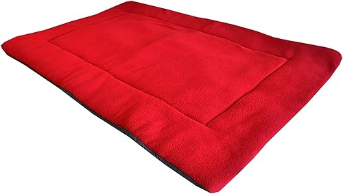 Miniatura 7 de Downtown Pet Supply - Alfombrilla de comodidad para jaulas de perreras, almohadilla para siestas (azul, rojo, granate, verde, bronceado, avena,