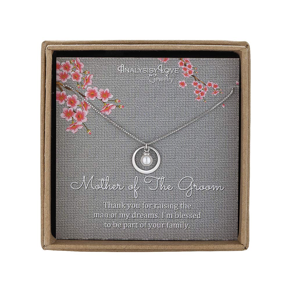 Womens Mother Of The Groom Gifts Sterling Silver Necklace Mother