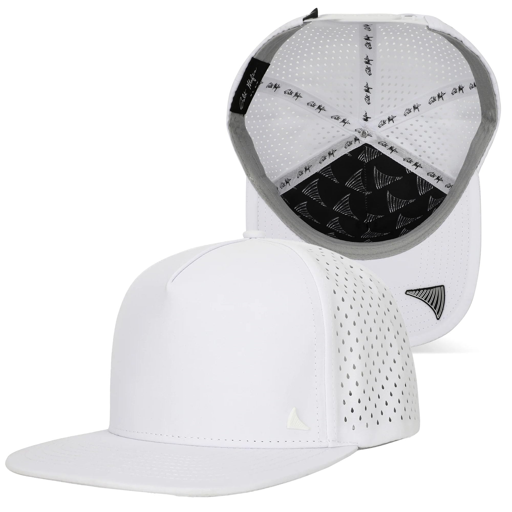 Salt Mafia Flat Brim Water-Resistant Performance Snap Back Hat