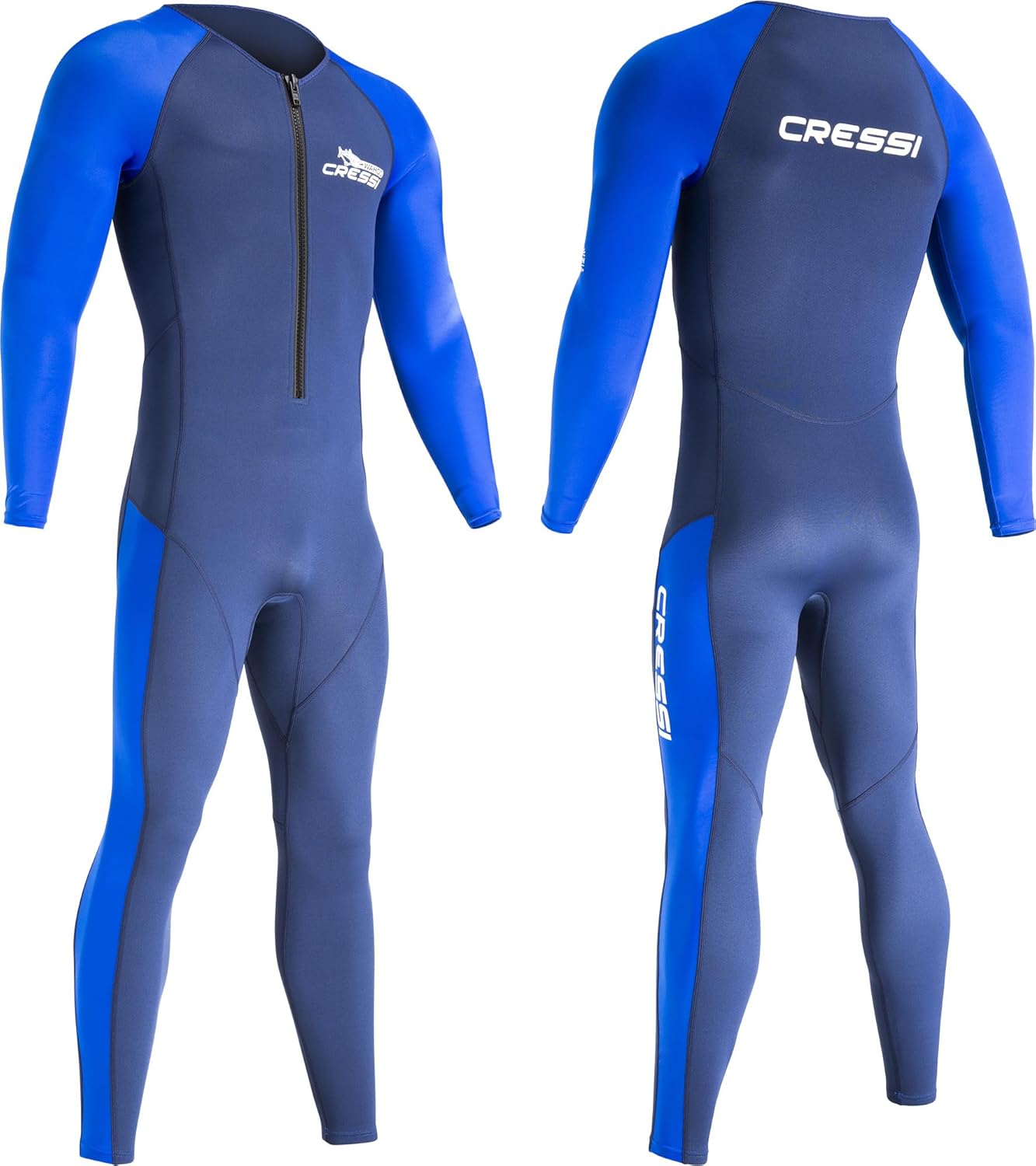 Cressi 2 mm Front-Zip Neoprene Wetsuit for Snorkeling, Swimming, and Watersports - Wahoo Man: Designed in Italy by Cressi
