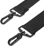 56-inch replacement strap with metal Hook Briefcase Strap Universal Adjustable Comfort strap for laptop shoulder bag/crossbody bag/duffel bag/camera, black