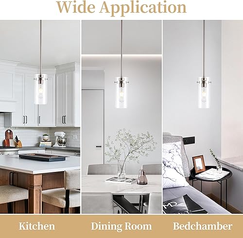 Miniatura 6 de BESTWEST Lámpara colgante dorada, moderna lámpara colgante de isla de cocina, lámpara de isla moderna con burbujas para cocina, lámpara de araña de