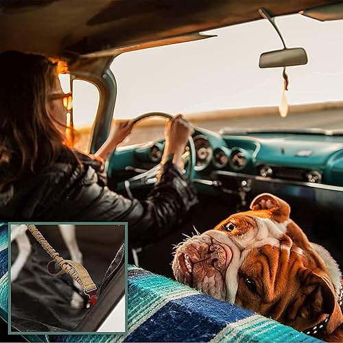 Miniatura 7 de BUMBIN Arnés para perros Medoum sin tirones, arnés táctico para perro, con asa, arnés de chaleco ajustable para perro, correa elástica de 6 pies