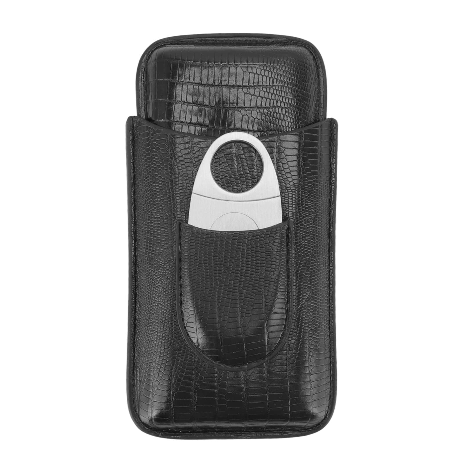 Estuche para puros de cuero evita daños en viaje con forro de cedro y cortador 7