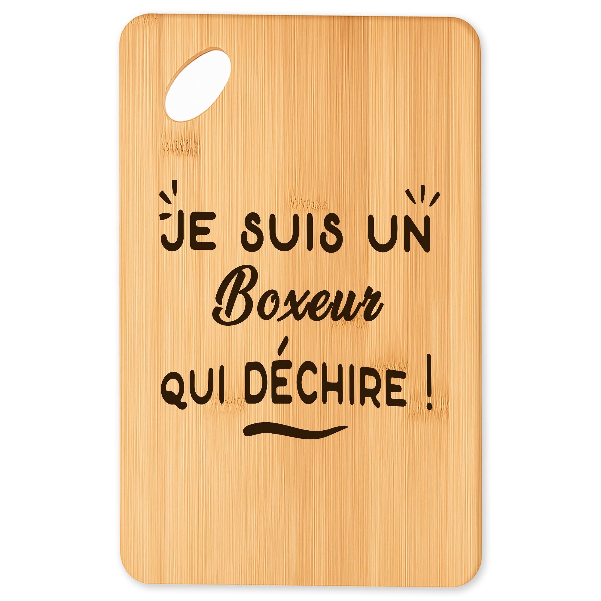 Cadeau original cuisine planche Boxeur pour homme et passionné de cuisine