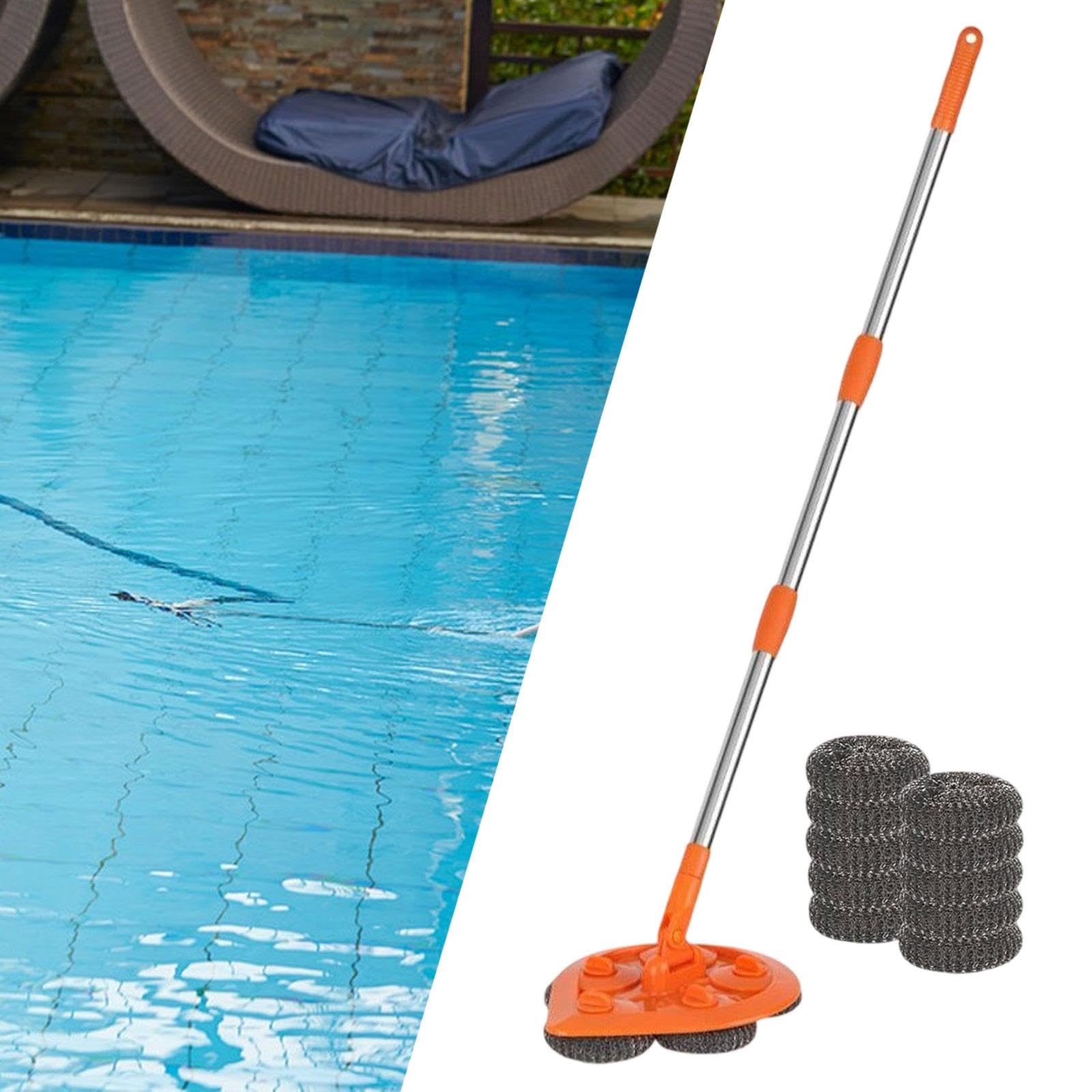 perfk Herramienta de limpieza de de servicio pesado de acero inoxidable de acero inoxidable de acero inoxidable para para limpiar las, 2 Establecer Reemplazar Cabezas