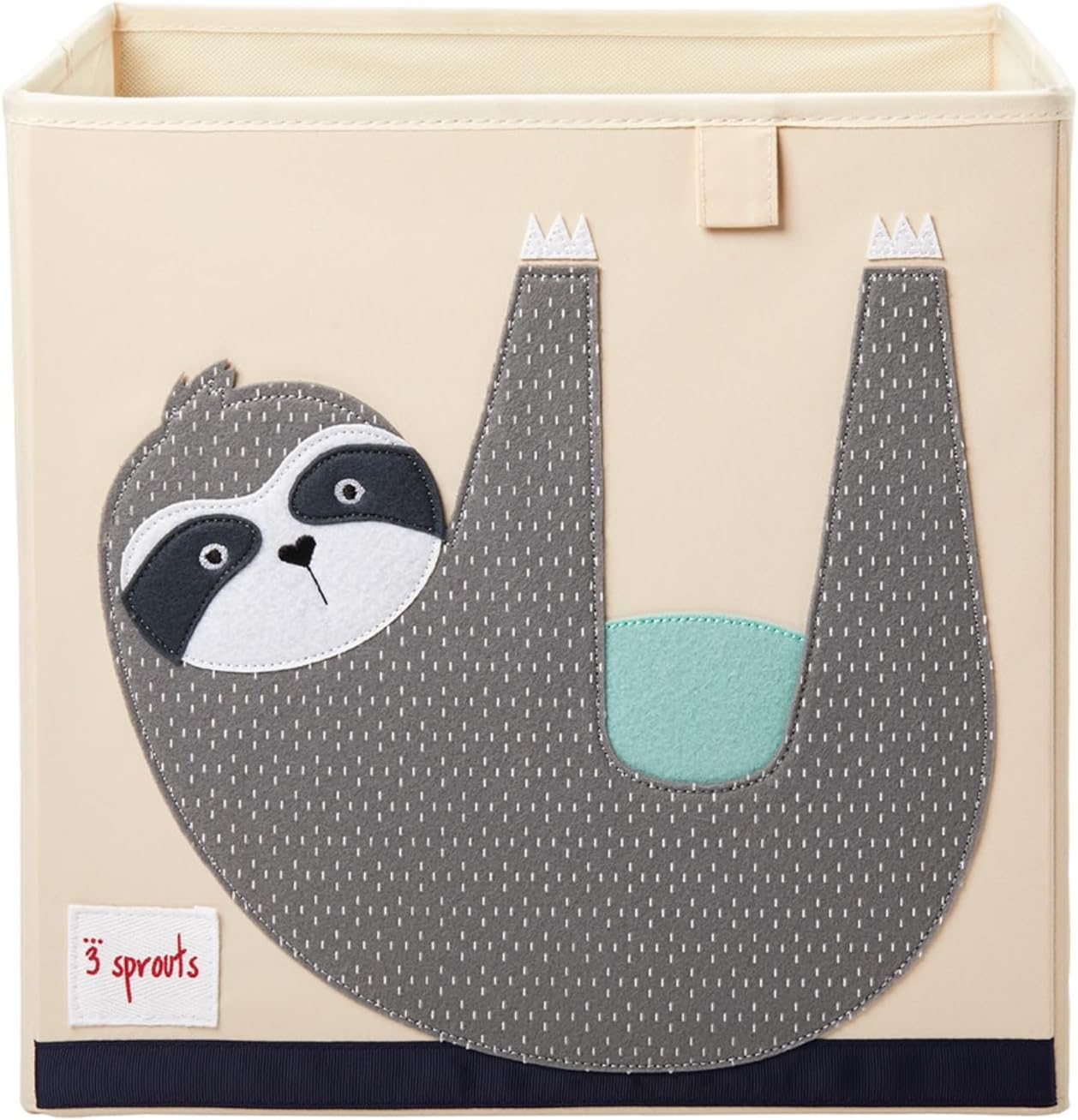 Toy Storage Organizer: Toy Box Cube Organizer for Playroom, Nursery - Foldable Storage Bin - Sloth