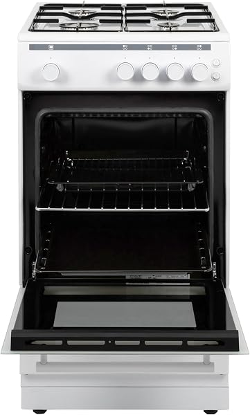 Willow WGS50CW 50cm Freestanding Single Cavity Gas Cooker with 4 Burners - White - 3