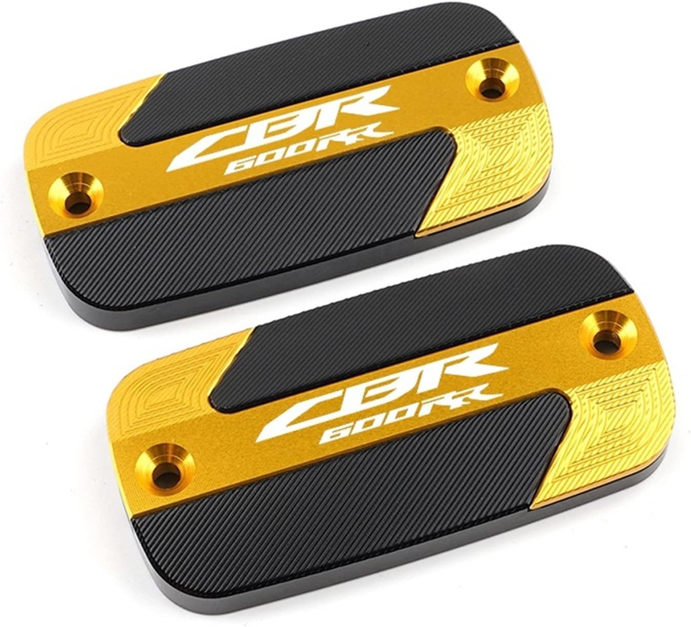 Fit For CBR600RR CBR 600 RR 2003-2006 Motorcycle CNC Aluminum Accessories Front Brake Cylinder Caps Fluid Reservoir Cover (Size : 1 pair Gold)