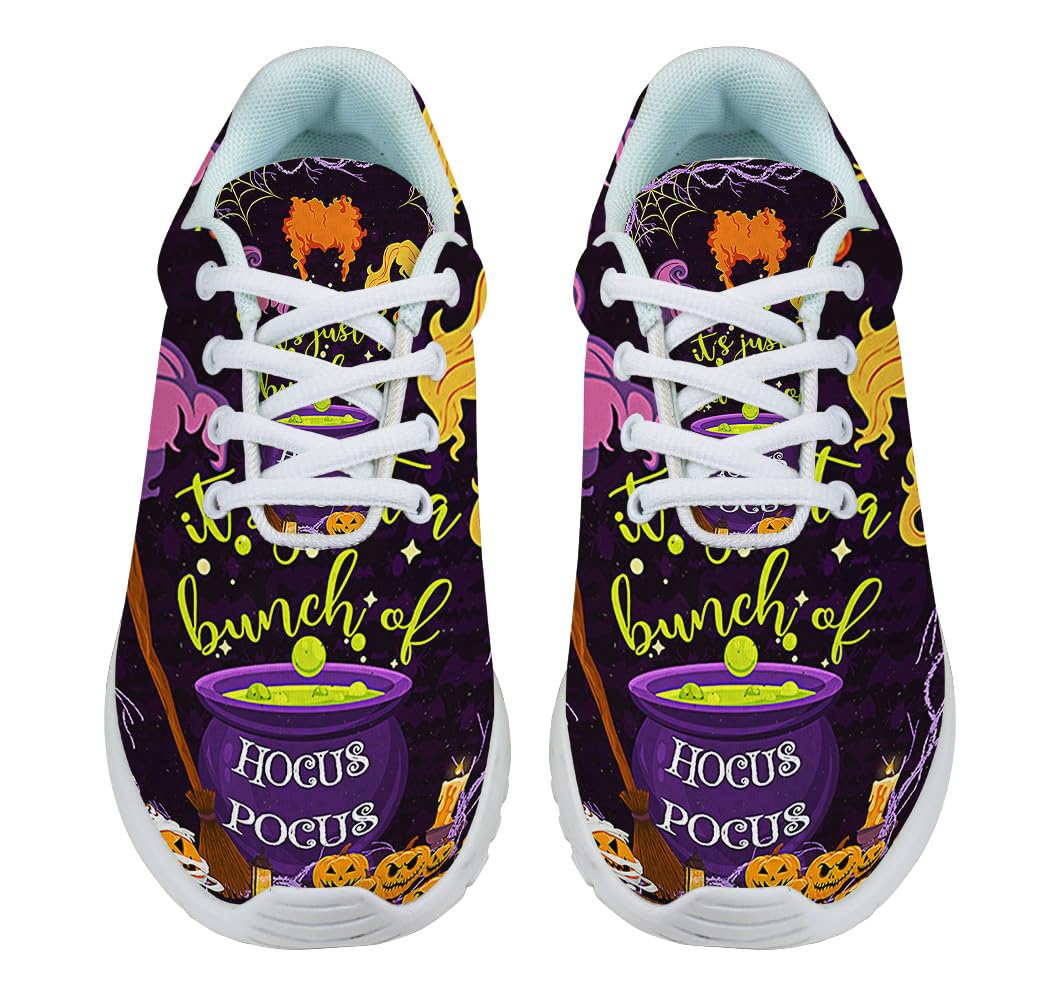 Witch Pumpkin Halloween Shoes for Women Men Trail Running Casual Fashion Sneakers Slip-on Tennis Shoes