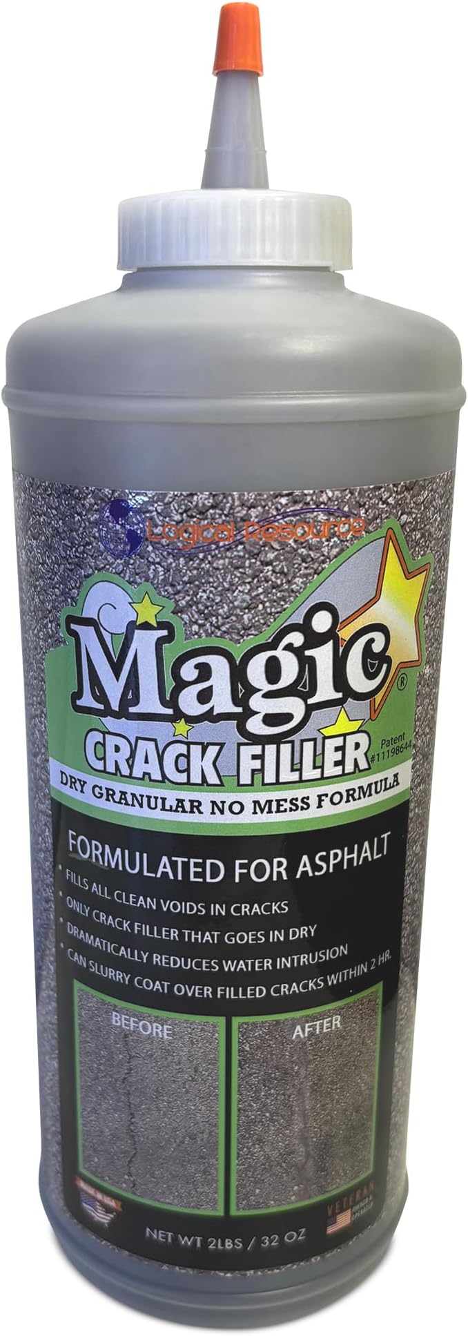 - Tharos Distribution Magic Crack Filler 2.5LB Asphalt Black, for Filling in Cracks on Asphalt Driveways and Roads. Installs Easily Dry Granular No Mess and DIY (Black, 1)