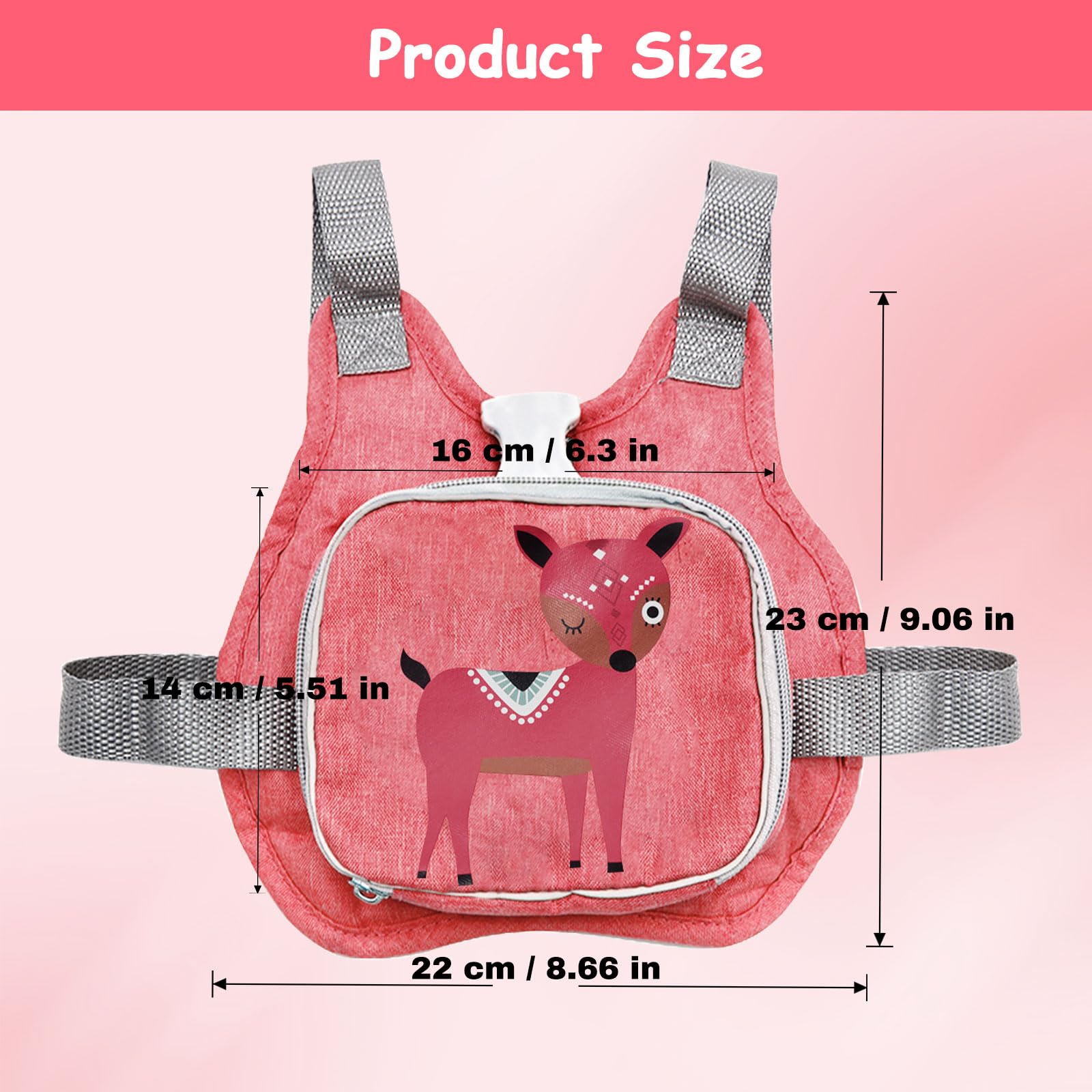 Laisse de Sécurité pour Enfants, Sac à Dos en Laisse pour Enfants 4-in-1, Sac a Dos Laisse Enfant avec Harnais Poignet Enfant Securite, Harnais en Laisse pour Enfants 1 2 3 4 5 ans