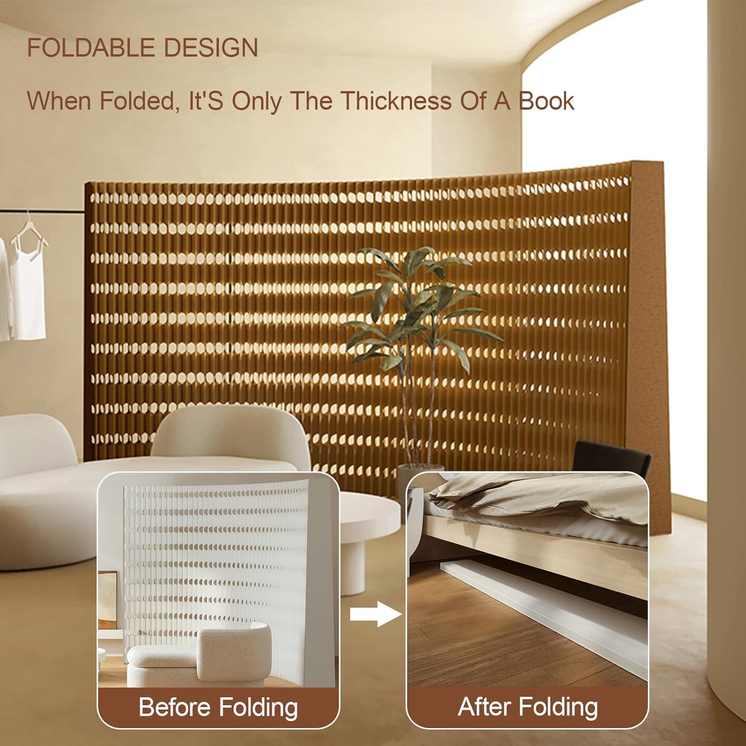 Retractable Folding Room Divider, No Assembly Needed, Adjustable Privacy Screen for Home, Office, Store, or Enterprise - Versatile Space Partitioning Solution