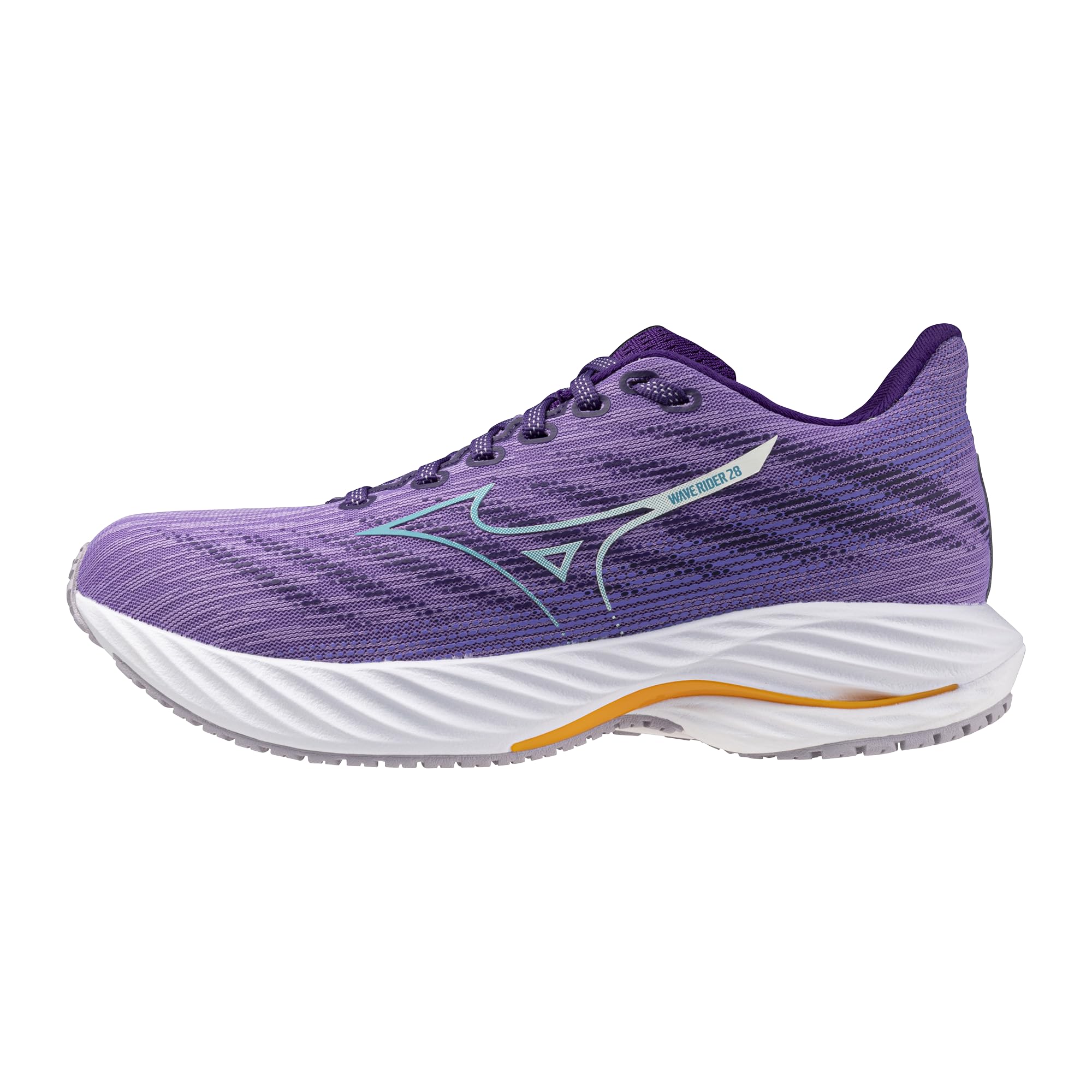 Mizunowomens Wave Rider 28 Running Shoe Paisley Purple Ceramic 10