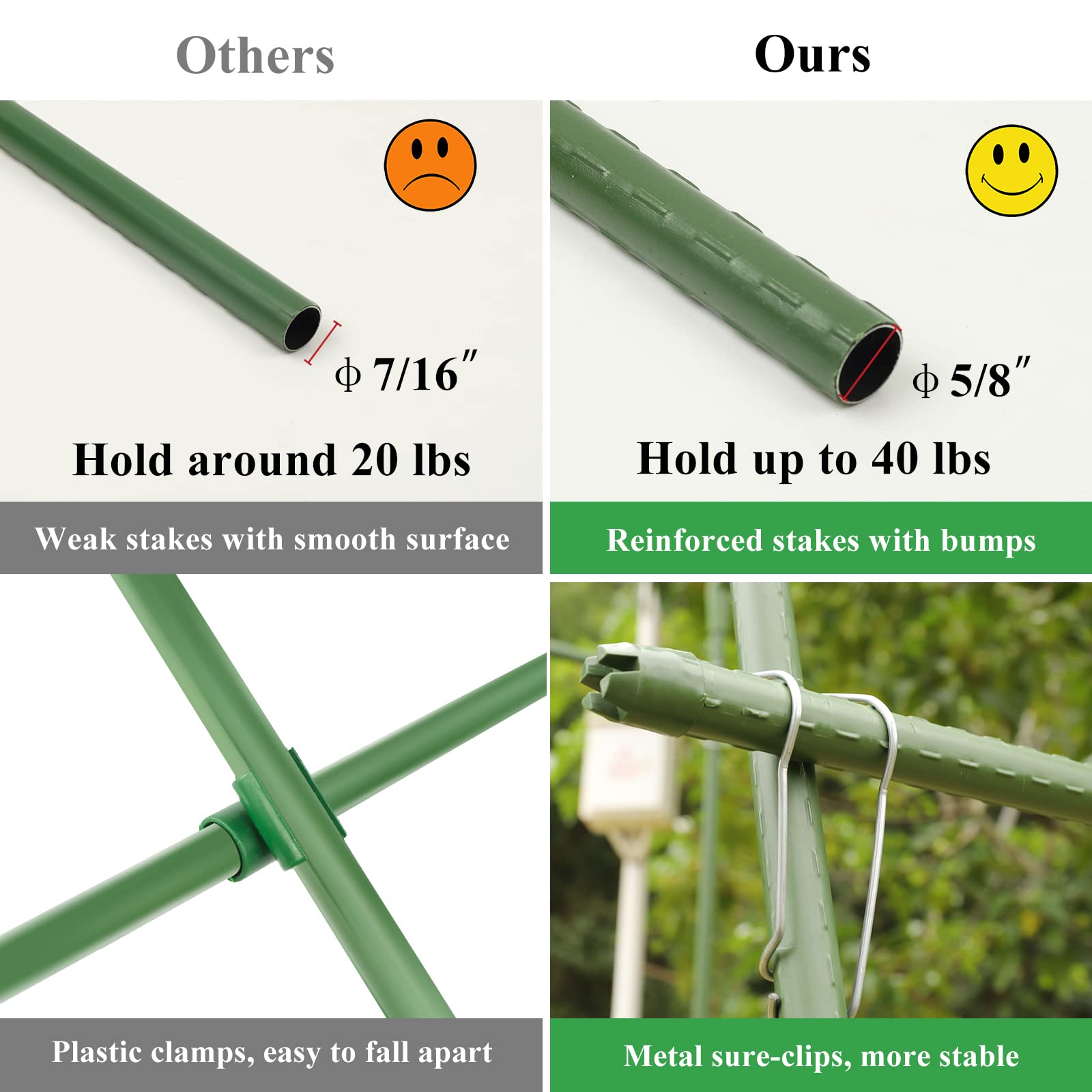 Cucumber Trellis 47x 47?Ç¥ Garden Trellis for Climbing Plants Outdoor Squash Trellis Foldable A-Frame Trellis for Vegetables Flowers