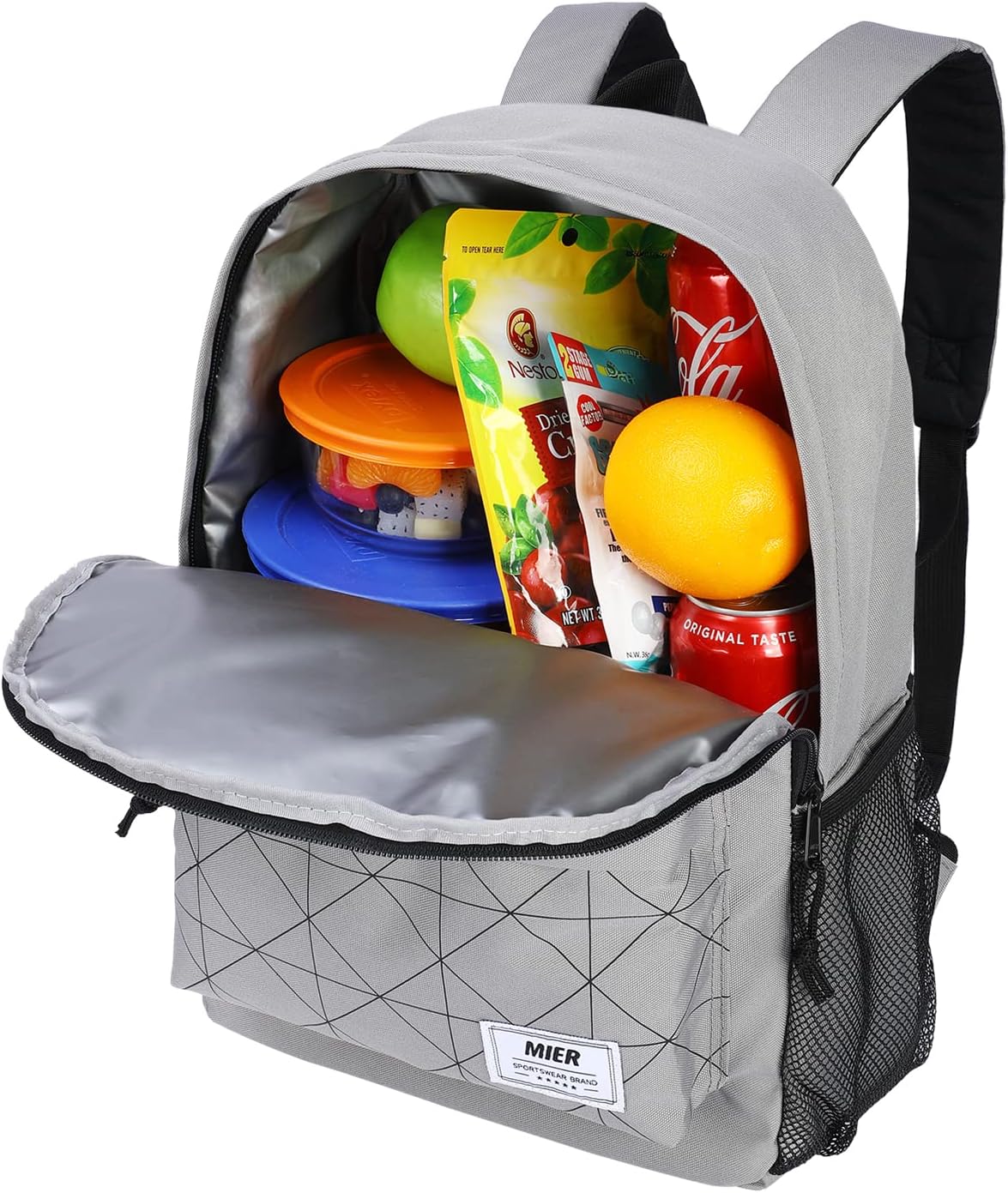 MIER Insulated Backpack Cooler Small Leakproof Lightweight Cute for Women Men to Work, Picnics, Camping, Park Day Trips, 15 L