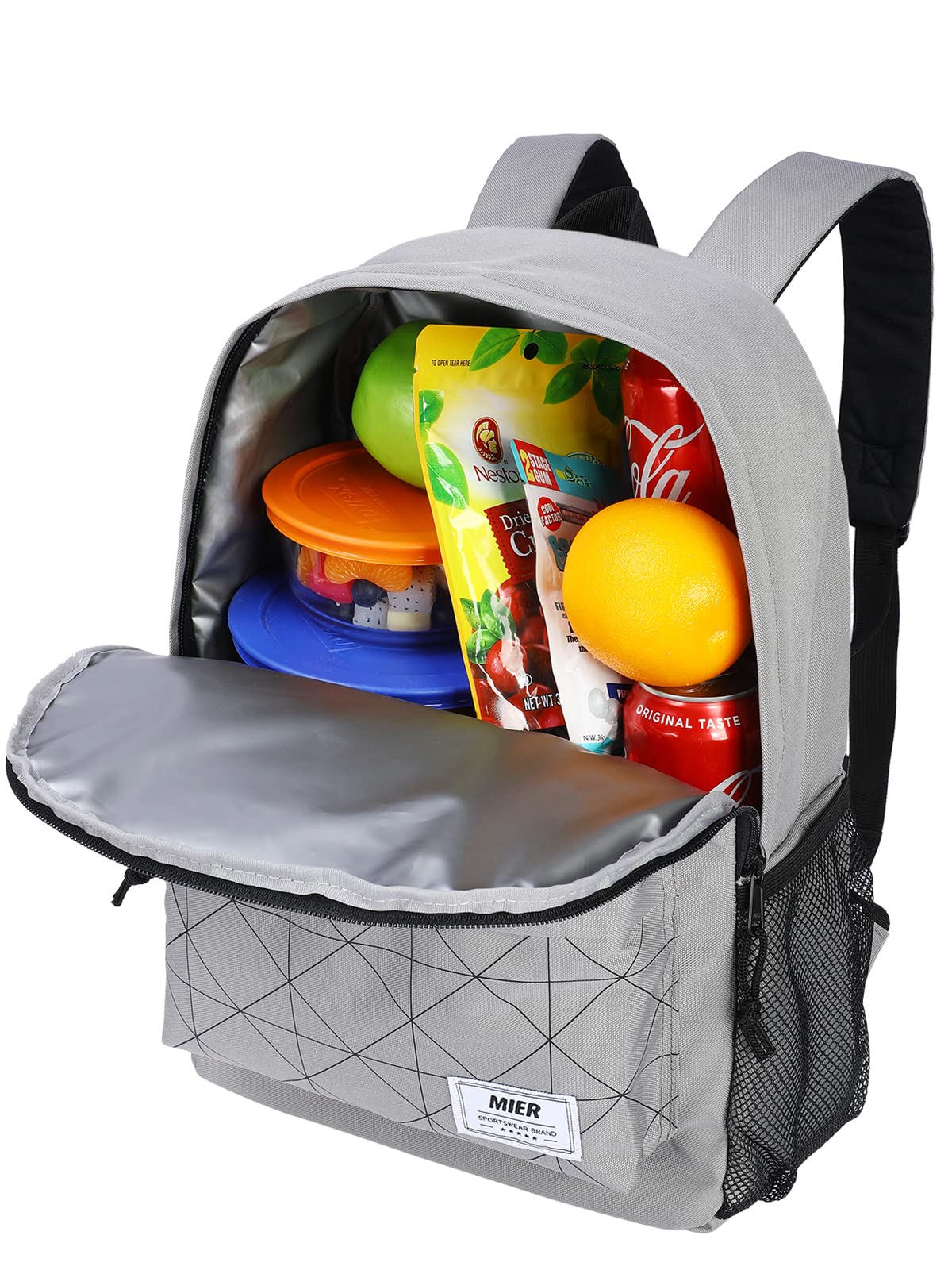 MIER Insulated Backpack Cooler Small Leakproof Lightweight Cute for Women Men to Work, Picnics, Camping, Park Day Trips, 15 L