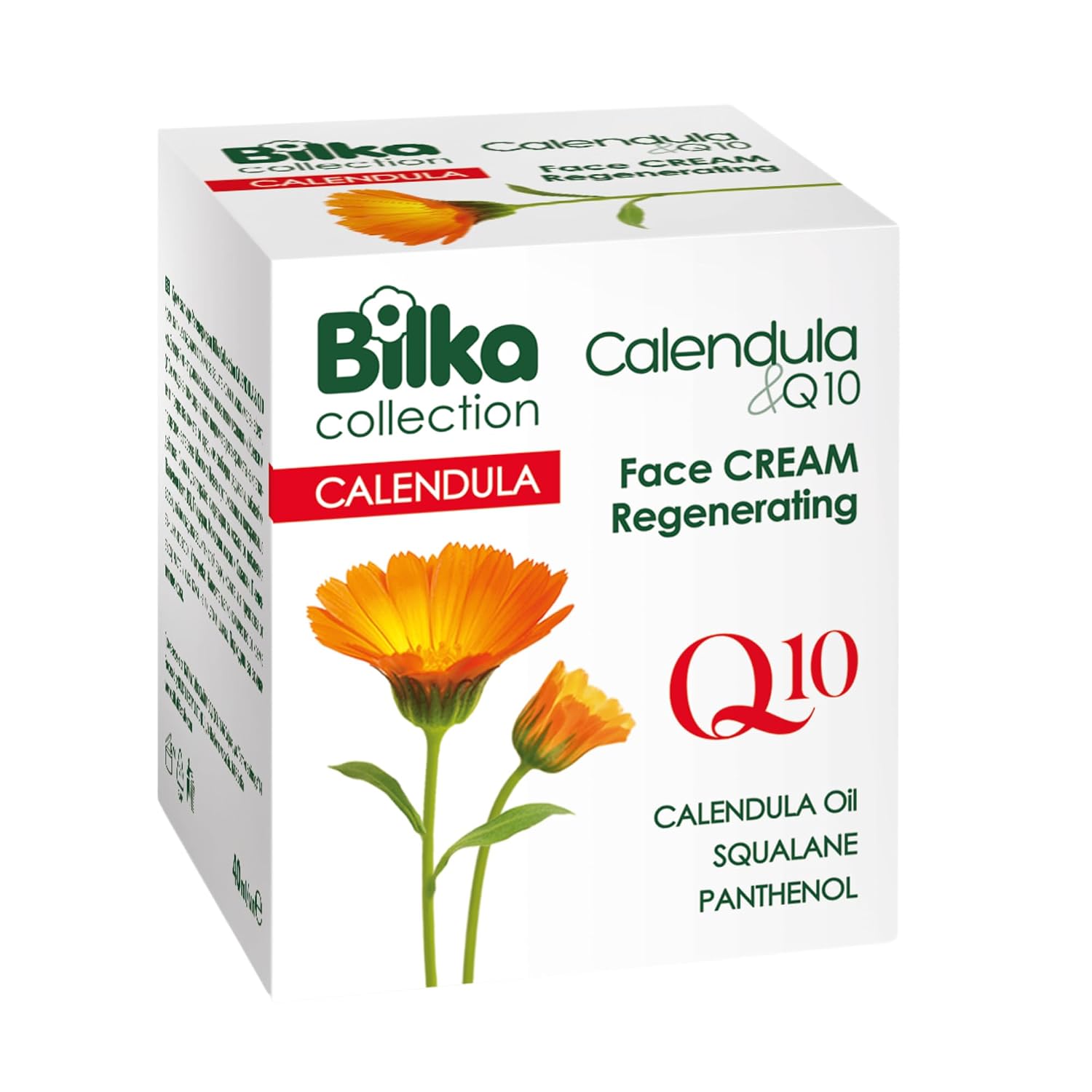 Gesichtscreme zur Regeneration CALENDULA & Q10 - mit Coenzym Q10 Ringelblumen l Panthenol & Bienenwachs Beruhigende & feuchtigkeitsspendende Gesichtspflege 40 ml