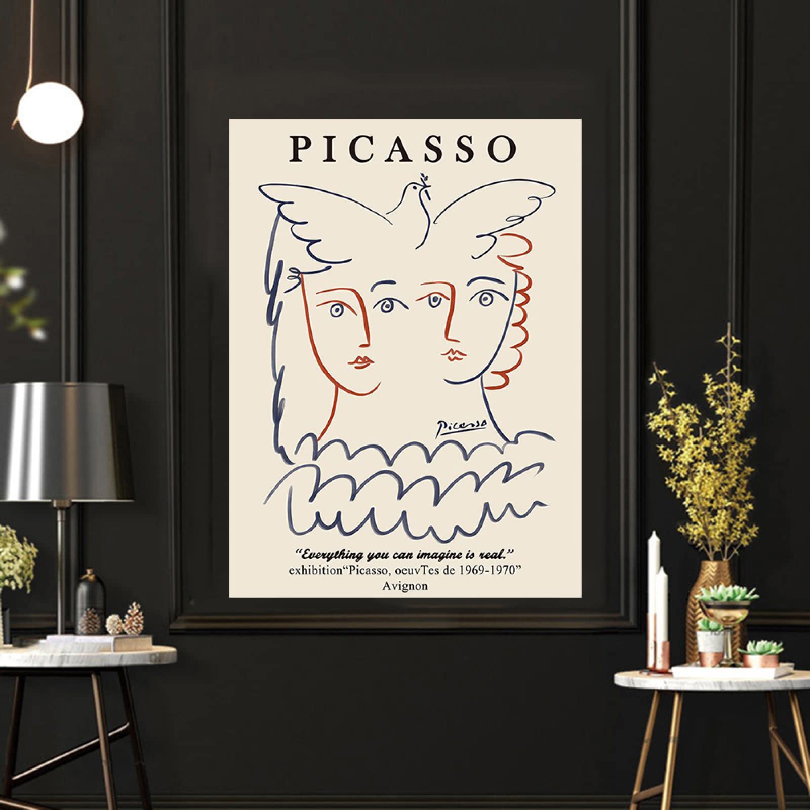 Amazon.co.jp: Pablo Picasso パブロ・ピカソ ポスター かわいい抽象