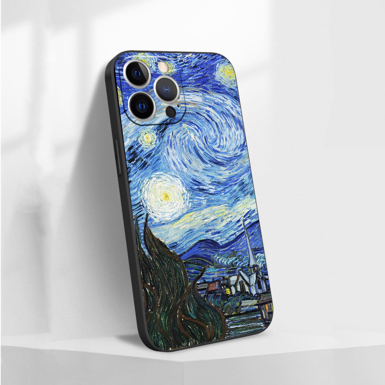 Amazon.com: MURLEBAY Starry Night Case for iPhone 15 Pro Case, Van Gogh Phone  Case for Girls Boys Woman Man, Famous Art Aesthetic Slim Soft Shockproof  Protective Phone Cover for iPhone 15 Pro :