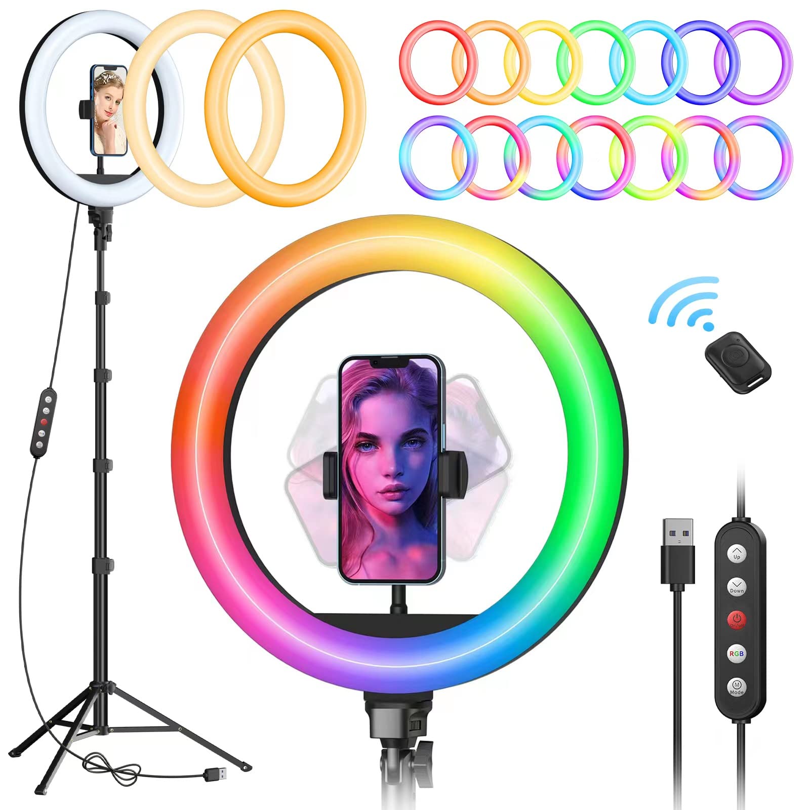 TODI12 inches Ring Light (Black)