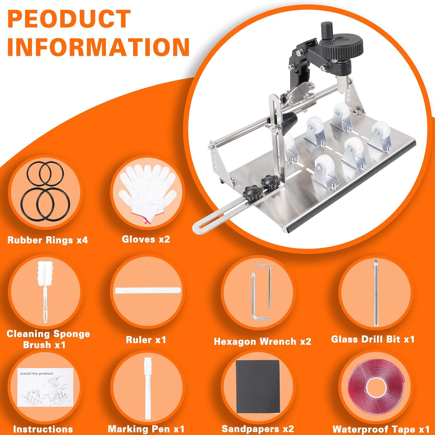 Glass Bottle Cutter, Upgraded Wine Bottle Cutter Kit, Bottle Cutter & Glass Cutter kit Round Square, Bottles Cutter DIY Craft Kit