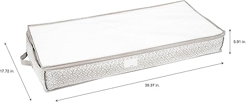 Miniatura 5 de Simplify Bolsa de almacenamiento bohemia debajo de la cama  Dimensiones 39.37 x 17.72 x 5.91 pulgadas  Plegable  Bolsa bohemia  Ideal para artículos