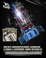 Vista 3 de RENO Combo de bombillas 9005 H11, bombillas antiniebla H11 9005 sin ventilador 6500K 800% más brillantes 9005 H11 para uso todoterreno o niebla