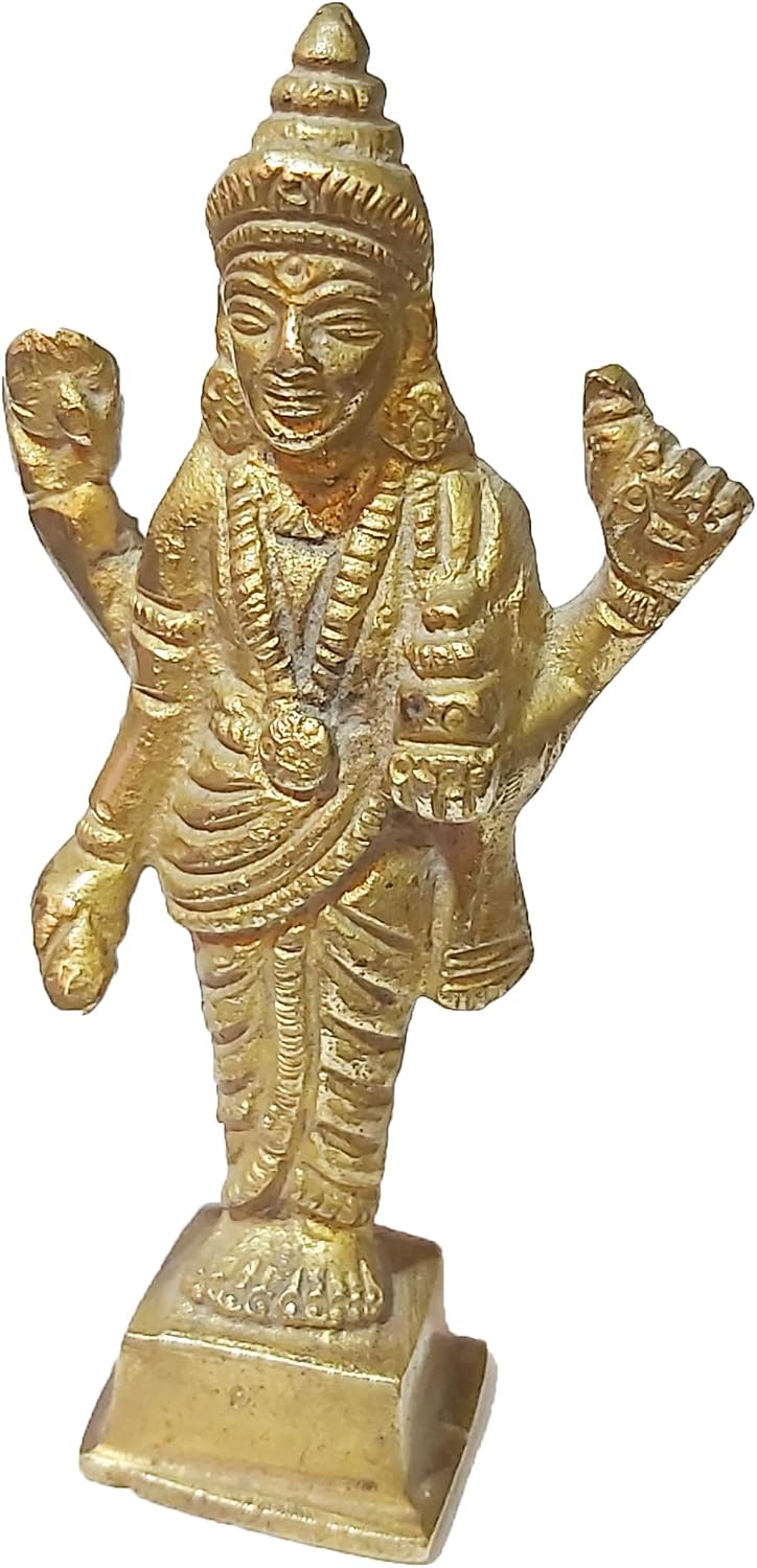 PARIJAT HANDICRAFT Dhanvantri Collectible Idol handicrafts Product Physician of the devas/god Brass Statue (Dhanvantri-02)