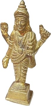 PARIJAT HANDICRAFT Dhanvantri Collectible Idol handicrafts Product Physician of the devas/god Brass Statue Dhanvantri-02