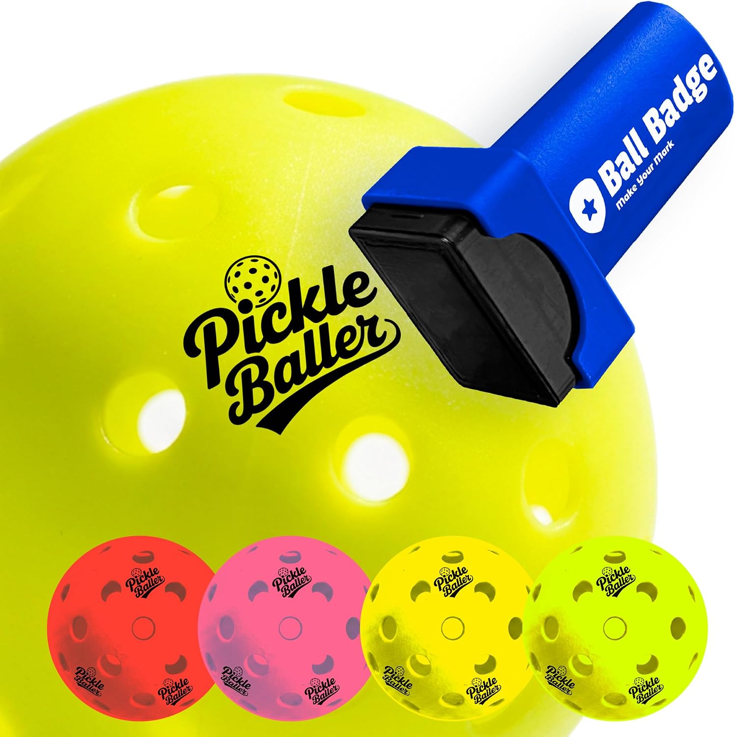 Ball Badge Pickleball Stamp, Self-Inking Ball Marker