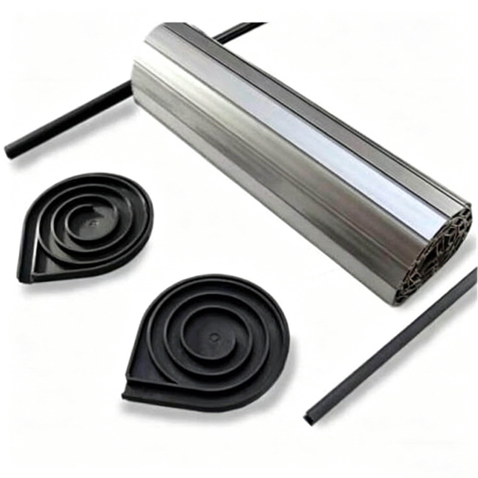 Puerta Enrollable Armario Puerta Enrollable PVC Kit de Descendente Para Gabinetes de Cocina, Caravanas, Autocaravanas, Oficinas Y Hoteles(40x70 cm)