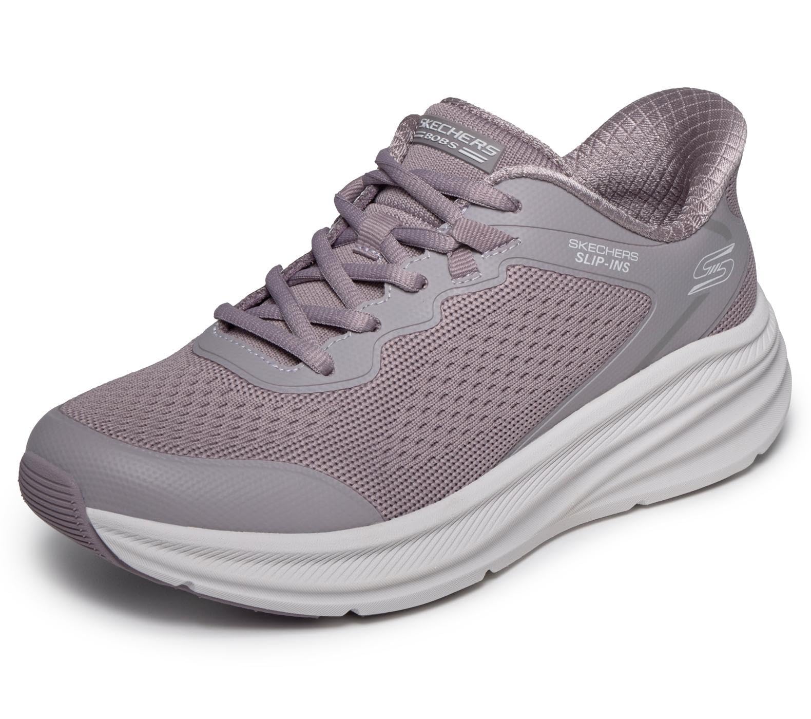 Skechers Women's Bobs Skillz Too Essential Trainer, Purple, 5.5 UK