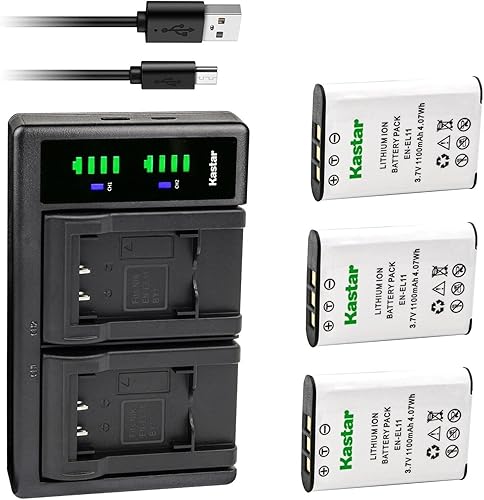 Miniatura 8 de Kastar Paquete de 1 batería y cargador USB LTD2 compatible con batería Ricoh DB-80, cargador BJ-8, cámara Ricoh R50, batería Sanyo DB-L70, cargador