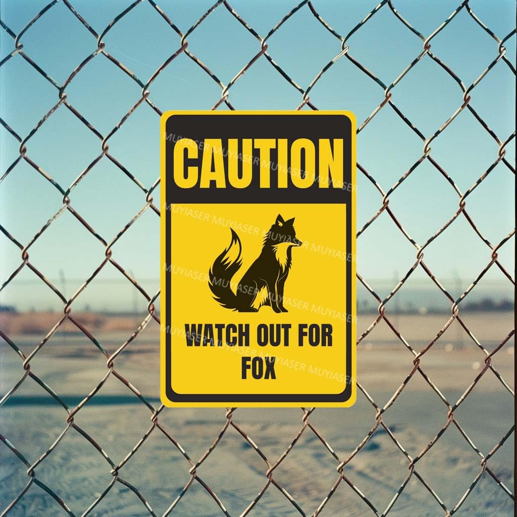 Amazon.com : MUYIASER Caution Watch Out For Fox Sign You Have Been