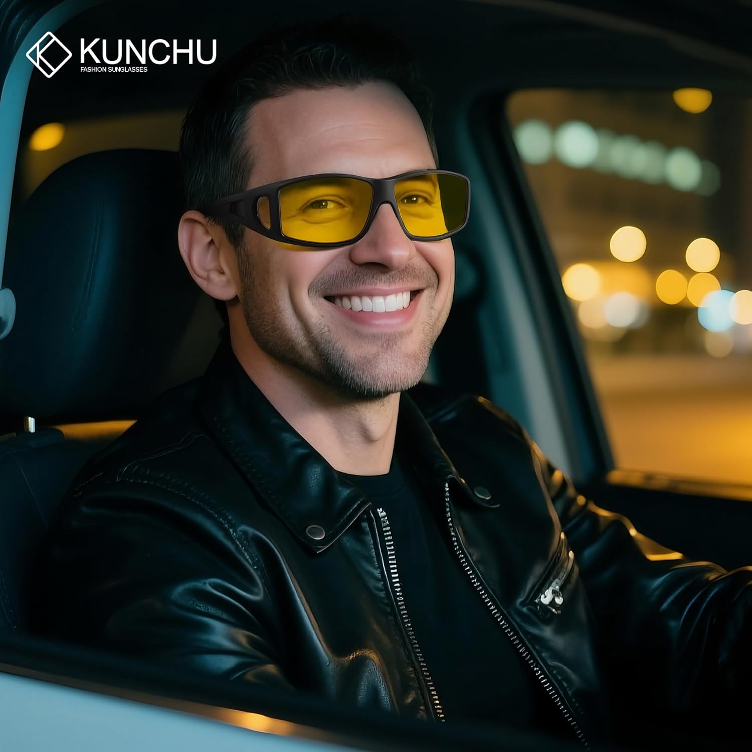 Night Driving Glasses for Men Women Anti Glare Polarized Fit Over Night Vision glasses - Image 2