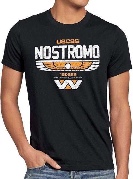 T-shirt Homme USCSS Nostromo - Inspiration Alien - 100% Coton - Coupe Classique